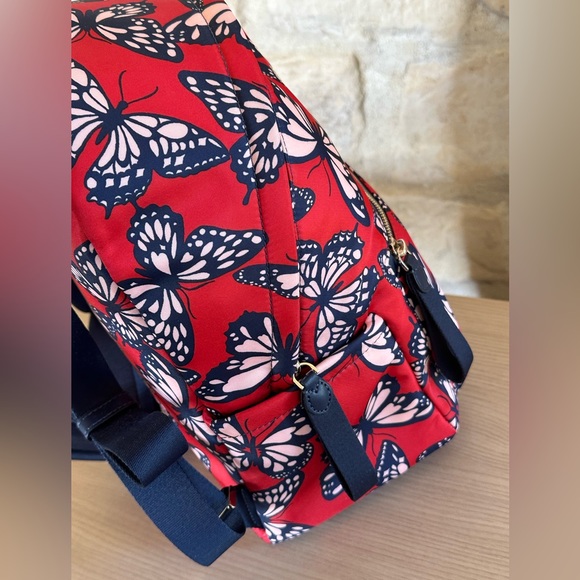 Kate Spade Butterfly Medium Chelsea Nylon Backpack&wallet NWT Authentic - Picture 7 of 15
